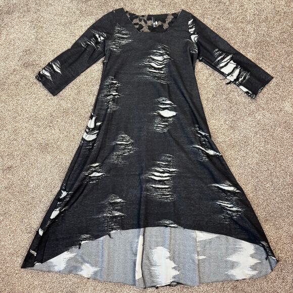 NOBLU Breakfast N Tokyo Distressed Goth Vamp Dress Thrashed Destroyed Unique USA - Picture 3 of 13